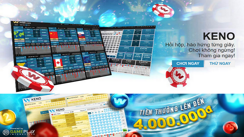 Cac loai cuoc Keno Vietlott co ban tai W88