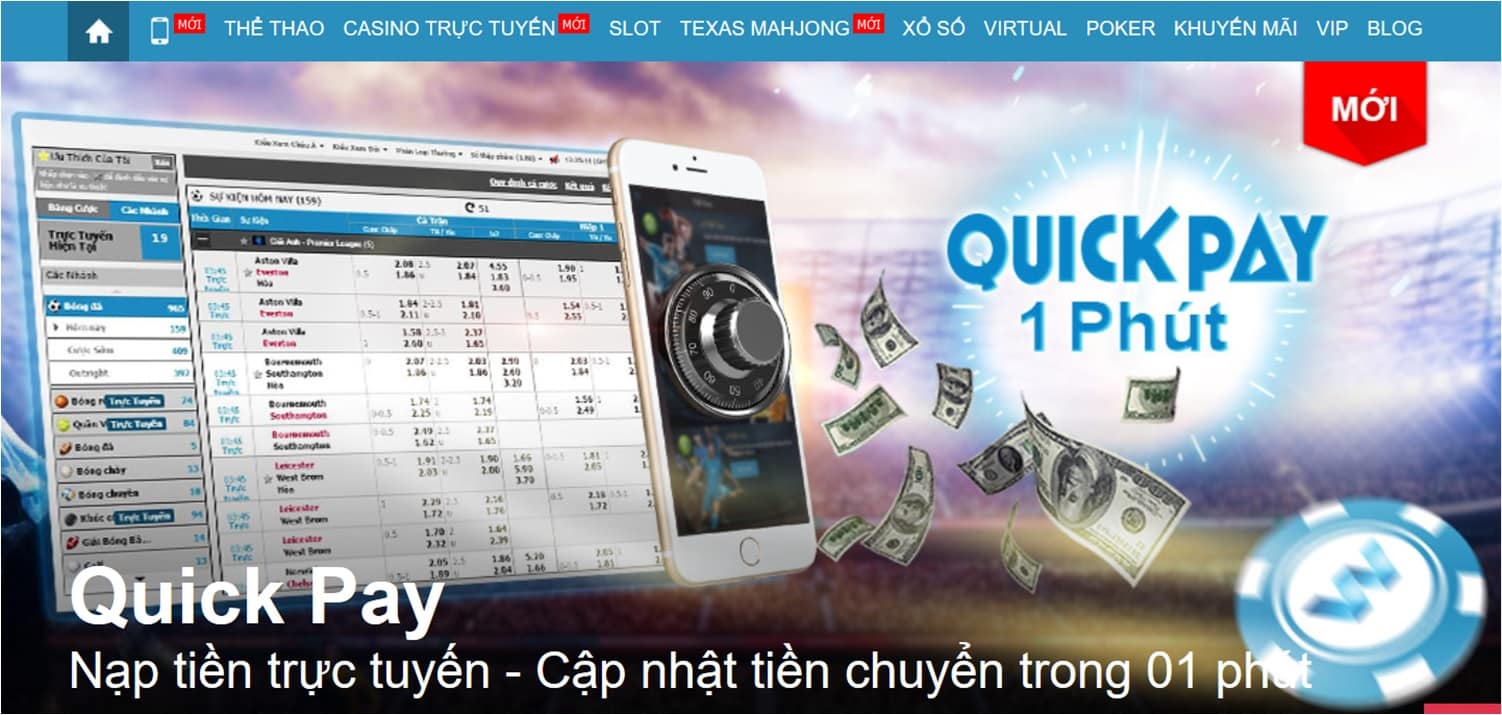 Cach nap tien chi 1 phut tai W88 de dang