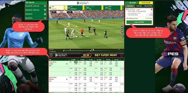 Hướng dẫn cách cược trận đấu giả định Huong dan cach cuoc tran dau gia dinh