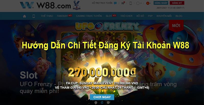 Cach dang ky W88 tren di dong