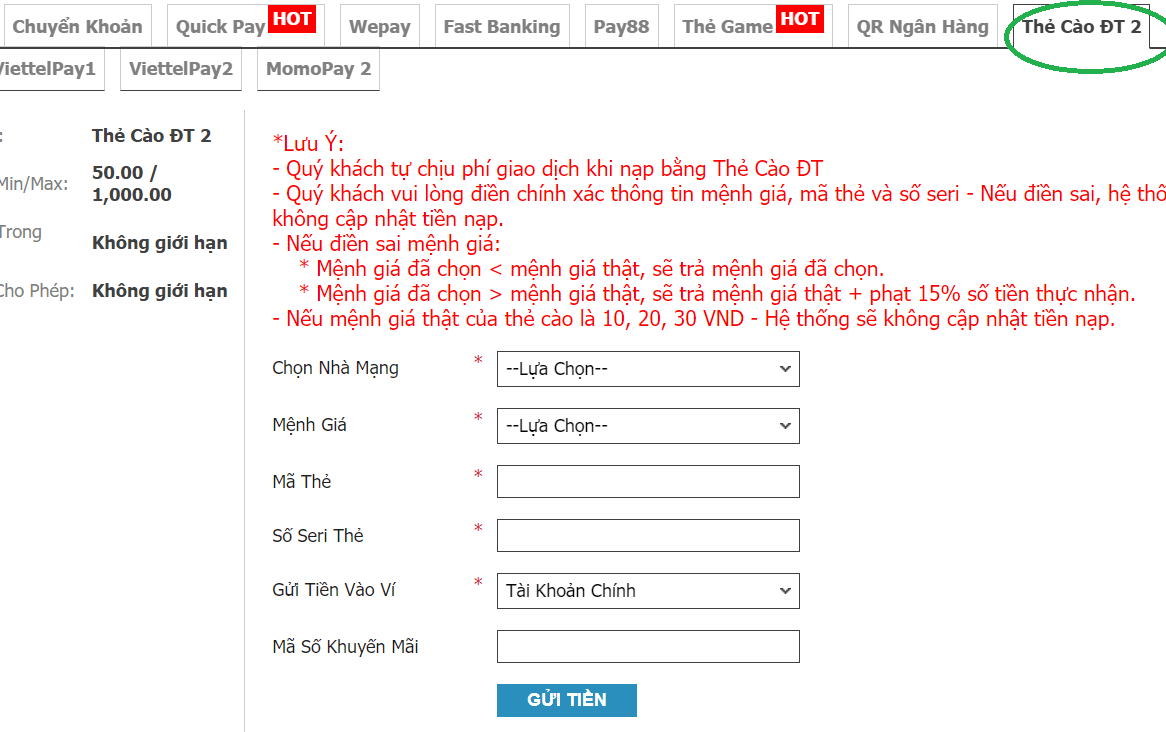 Huong dan meo chuyen tien nhanh qua W88