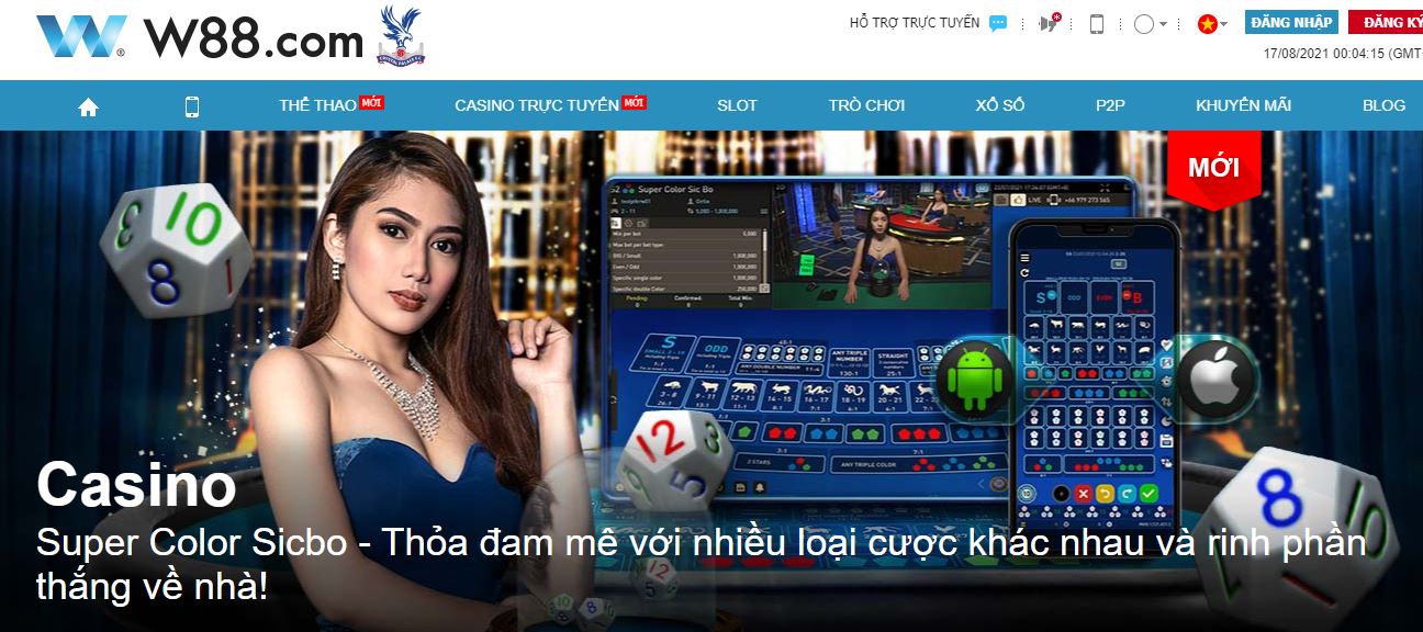 Truy cap nha cai w88love qua may tinh
