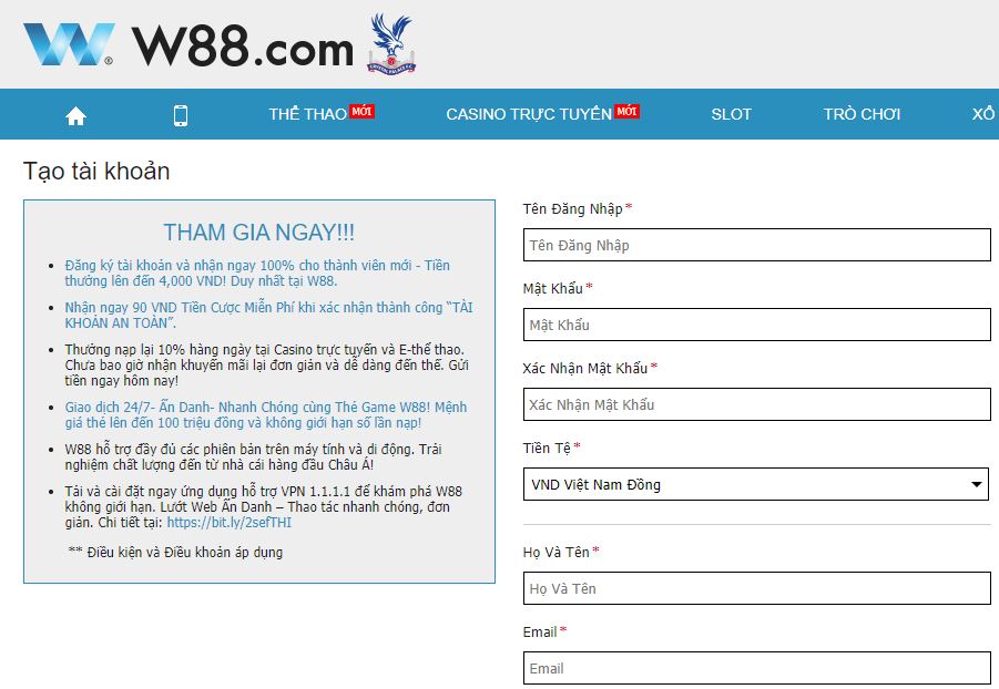 Huong dan tham gia ca cuoc tai WW88 de dang