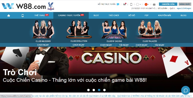 Loi ich khi tham gia Top tro choi game bai an tien tai W88