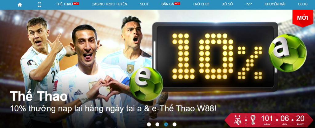 Tong hop chuong trinh khuyen mai the thao W88