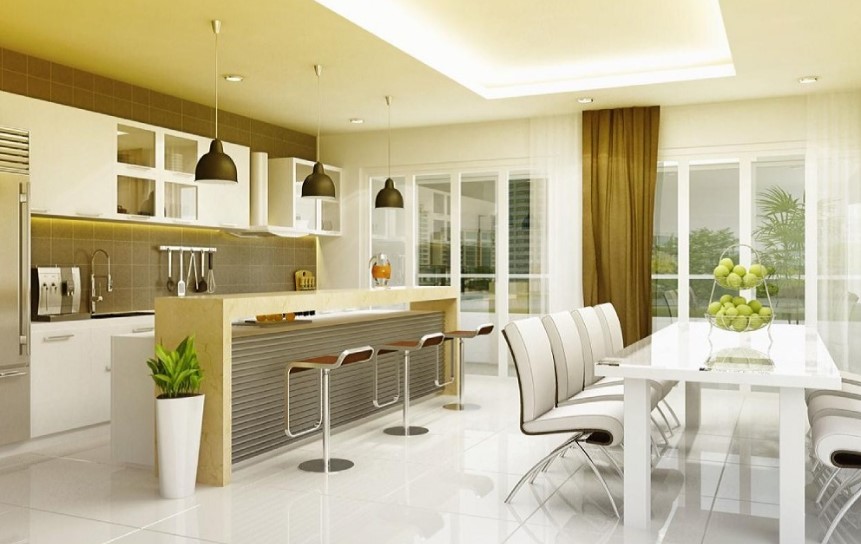 Cach bo tri nha bep phong thuy dau nam