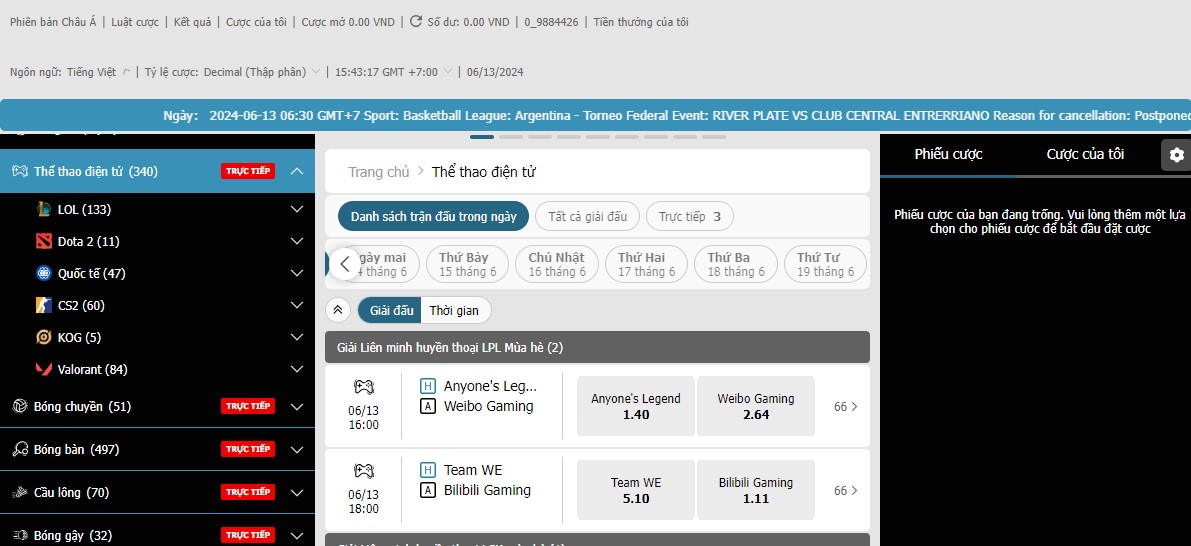 Tim hieu sanh BTI Esports tai W88
