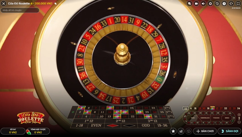 Cach quay so cua do Roulette W88 